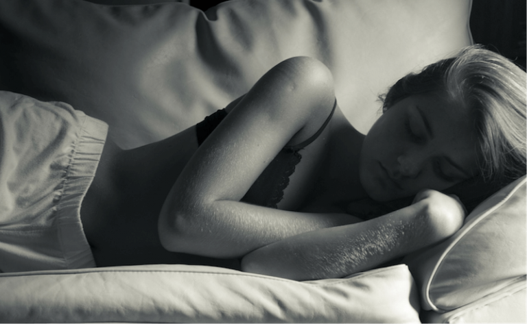 sleeping girl